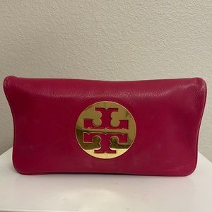 Hot Pink Tory Burch Clutch Bag